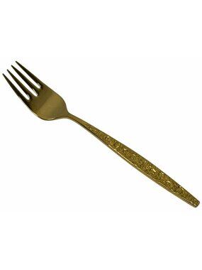 SALAD FORK International Silver Golden Dubonnet Gold Electroplate Rogers Bros
